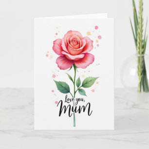 Elegante Blüten Muttertagskarte Karte