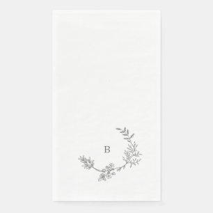 Elegante Blütenblattgedeckte Hochzeit Serviette