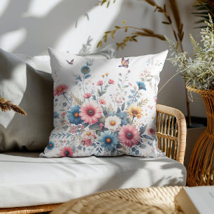 Elegante Blütenblüten Kissen