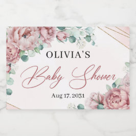 Elegante blütenfarbene Rose Eukalyptus Goldrahmen