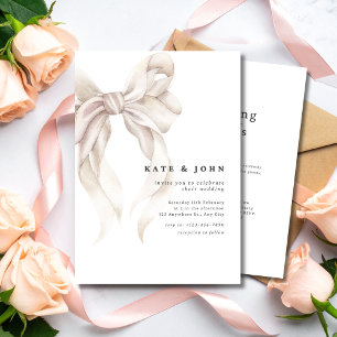 Elegante Bogen-Hochzeitseinladung, Klassisch Minim Einladung