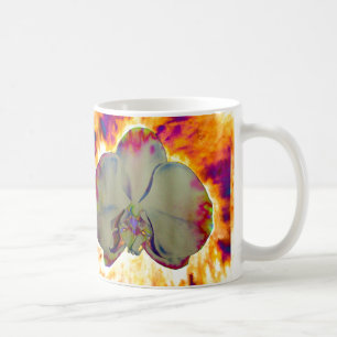 Elegante bohemianische abstrakte Wasserfarben-Orch Tasse