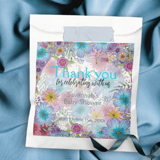 Elegante Bohemische Blume Baby in Bloom Geschenktütchen