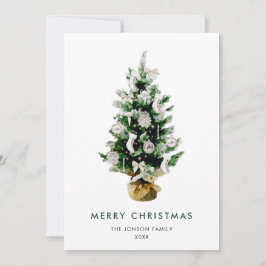 Elegante Bohemische Weihnachtsfeiertage Feiertagskarte