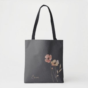 Elegante Boho-Aquarell-Wildblume Moody Blush