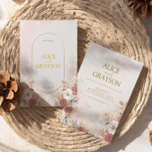 Elegante Boho-Blumen-Hochzeit in Creme-Rosa modern