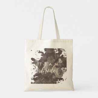 Elegante Boho-Chic-Typografie Florale Hochzeitssho Tragetasche