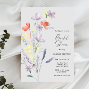 Elegante Boho-Floral-Brautparty Einladung