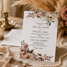 Elegante Boho-Herbst-Blumenhochzeit