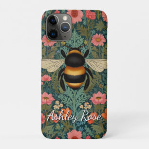 Elegante Boho-Retro-Hummel-Frühlingsblumen Case-Mate iPhone Hülle
