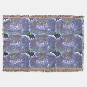 Elegante boho staubige lila Blumenarten Blume Decke