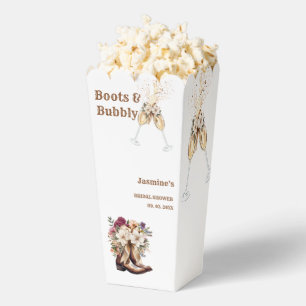 Elegante Boho Western Cowboy Brautparty Geschenkschachtel