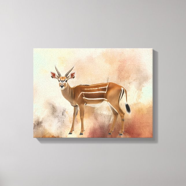 Elegante Bongo-Antilopen-Leinwandkunst Leinwanddruck (Vorderseite)
