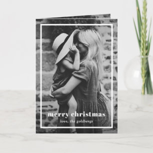 Elegante Border-Foto Moderne Weihnachten