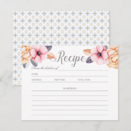 Elegante Botanic Berries Brautparty Rezept Karte