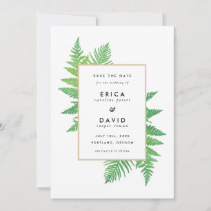 Elegante Botanicals speichern die Datumskarten Save The Date
