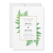 Elegante Botanicals speichern die Datumskarten