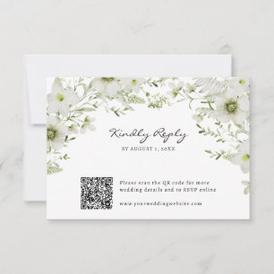 Elegante Botanik RSVP Karte