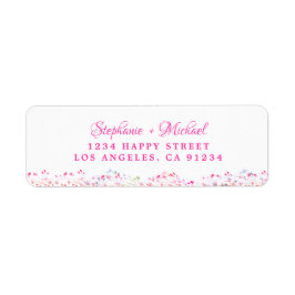 Elegante botanisch-rosa Blätter