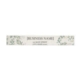 Elegante botanische Absender-Adressetiketten | Per