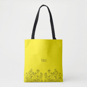 Elegante Botanische Blumendesign-Tasche