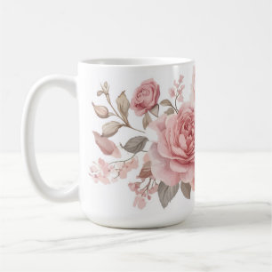 Elegante botanische Duftkerze Kaffeetasse