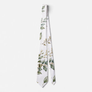 Elegante botanische Eukalyptus-Krawatte Krawatte