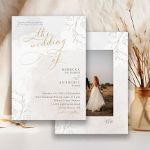 Elegante botanische Floral-Script-Hochzeit