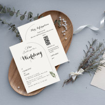 Elegante botanische grüne Hochzeitseinladung
