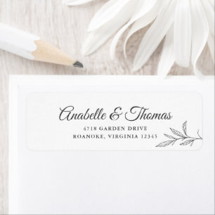 Elegante botanische Hochzeit