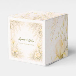 Elegante botanische Hochzeit Geschenkschachtel