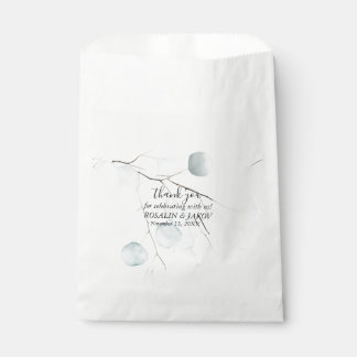 Elegante Botanische Hochzeit Geschenktütchen