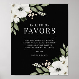 Elegante botanische Hochzeit mit Flora in Anstelle Poster