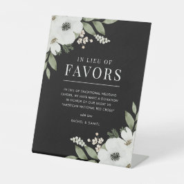 Elegante botanische Hochzeit mit Flora in Anstelle Sockelschild