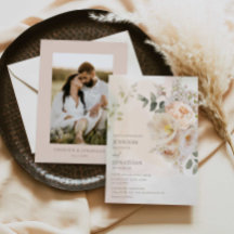 Elegante botanische Hochzeitsfeier