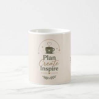Elegante botanische Kaffeetasse – Inspirierender S