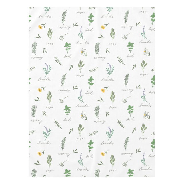 Elegante botanische Küche Tischdecke (Vorderseite)