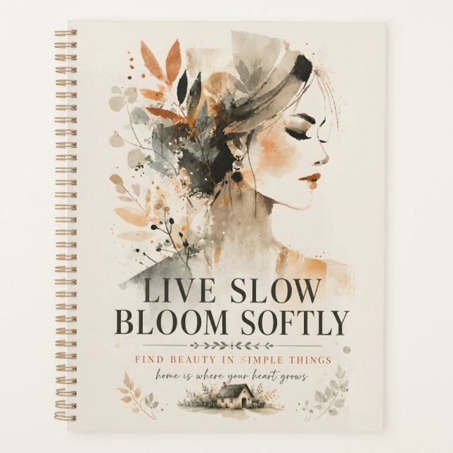 Elegante botanische Mode Planer (Vorderseite)