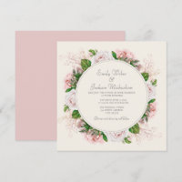 Elegante Botanische Rosa Rose