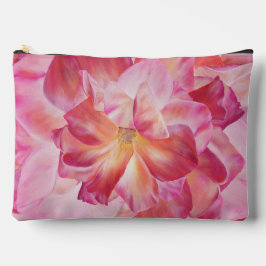 Elegante botanische Rose Blossom Grosser Blumenstr Zubehörtasche