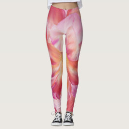 Elegante botanische Rose Blossom Leggings