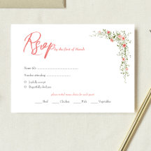 Elegante botanische Rose Script Qr Code Hochzeit