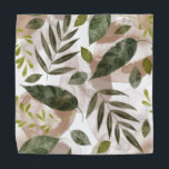 Elegante botanische Safari-Blätter Halstuch<br><div class="desc">Elegante tropische Vegetation</div>