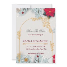 Elegante botanische Save-the-Date-Hochzeitseinladu