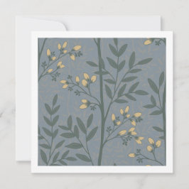 Elegante botanische Streifen-Blumen-Art-Karte in B Karte