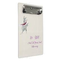Elegante botanische Vogel Klemmbrett