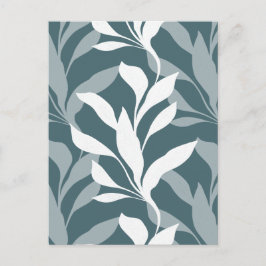 Elegante botanische Waldgrün-Foliage in Grace Postkarte
