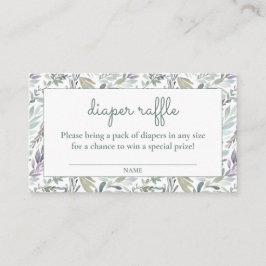 Elegante Botanische Wasserfarbenspülung Begleitkarte