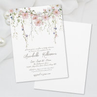Elegante Botanische Wildblume Blumenspulendusche