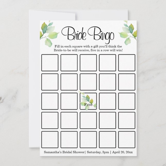 Elegante botanische Wildblumen Einladung (Vorderseite)